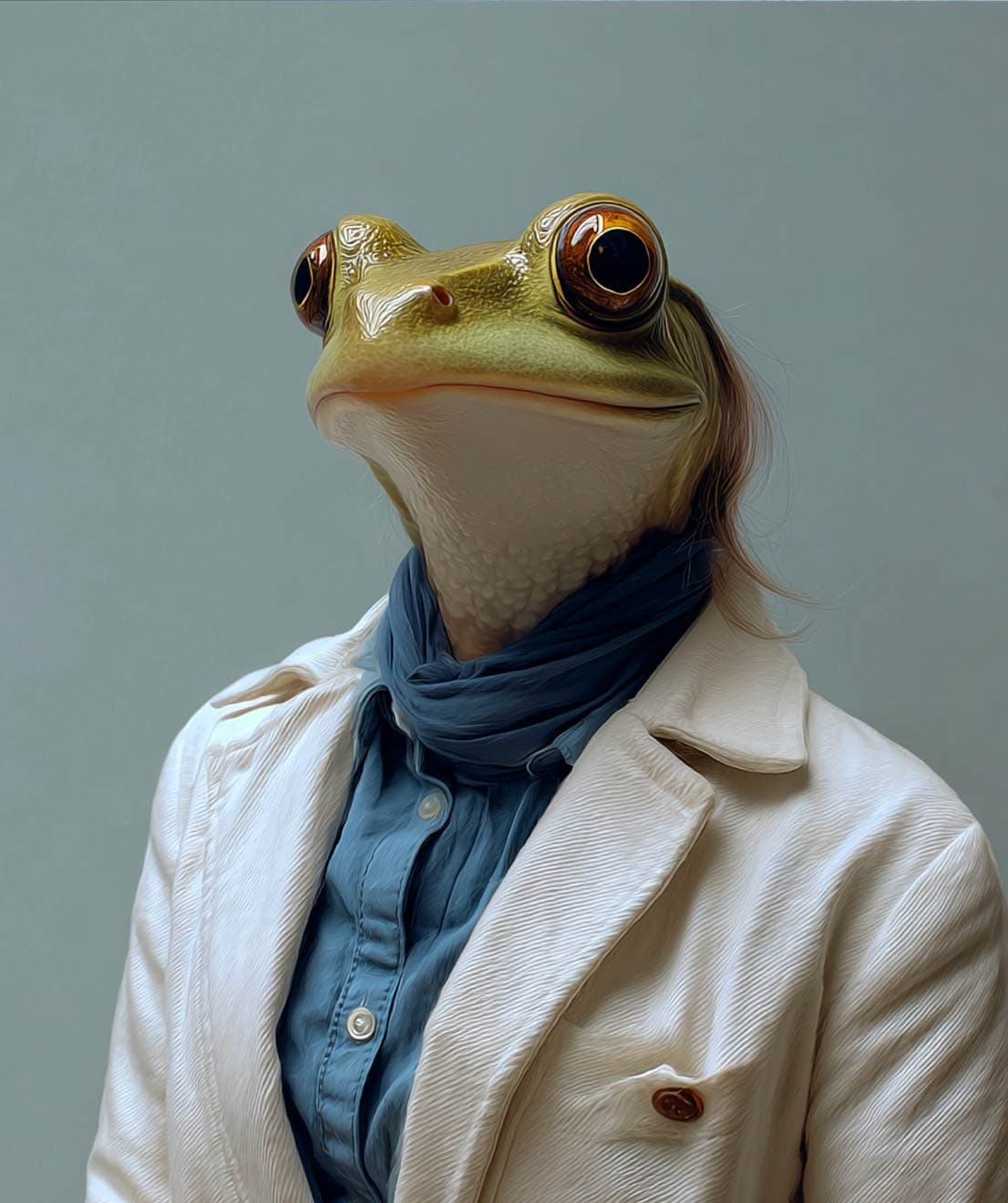 Elizabeth Hunter (as an AI generated frog), Chief Financial Officer at StrawberryFrog