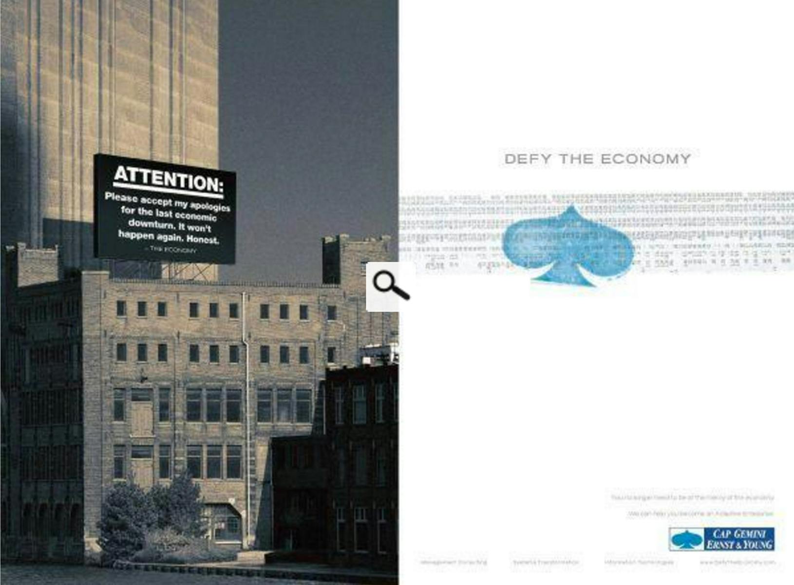 Billboard visual for Cap Gemini’s “Adaptive Enterprise” campaign on a mid-rise building. 